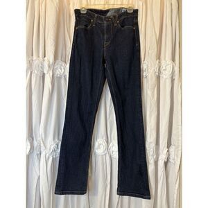 Mens dark blue wash. Volcom jeans size 28X 30 straight leg pants Teen Boys